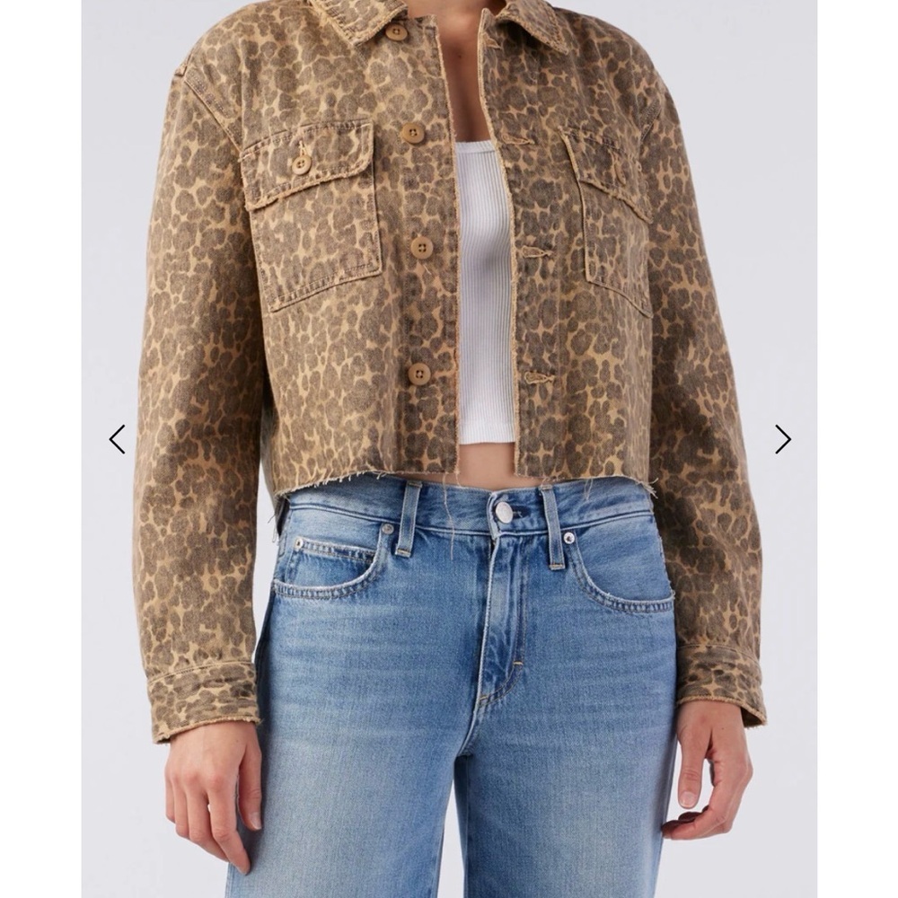 AMO Leopard Print Carly Jean Jacket Medium NEW